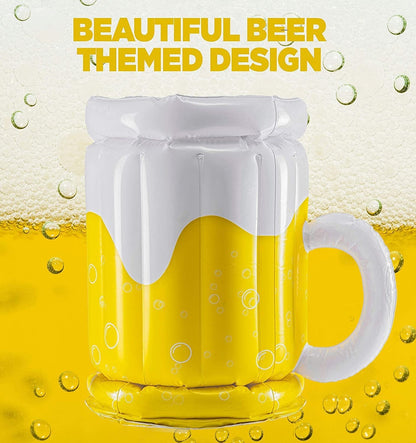 🎉 Summer Holiday Special: Inflatable Beer Mug Cooler Pool Float – Only $19.99!