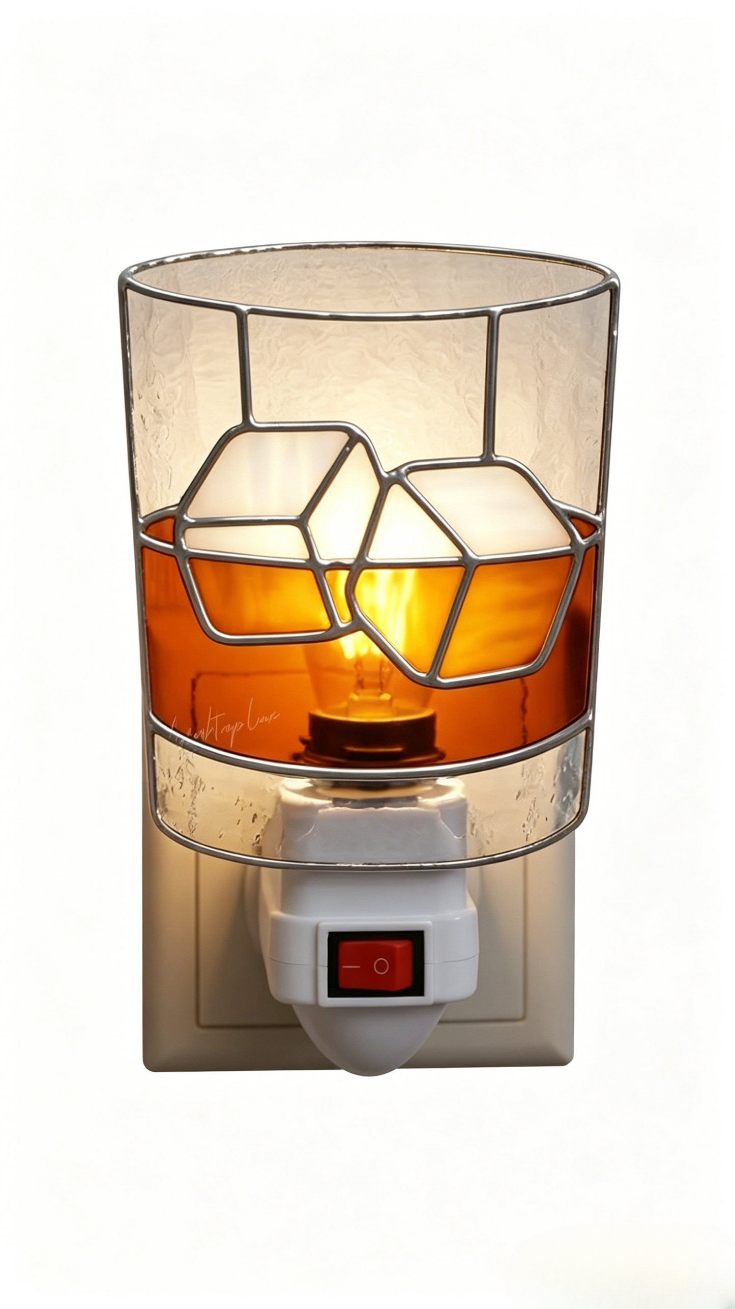 ✨Handmade Acrylic Night Light – Warm & Artistic Wall Plug-In Lamp