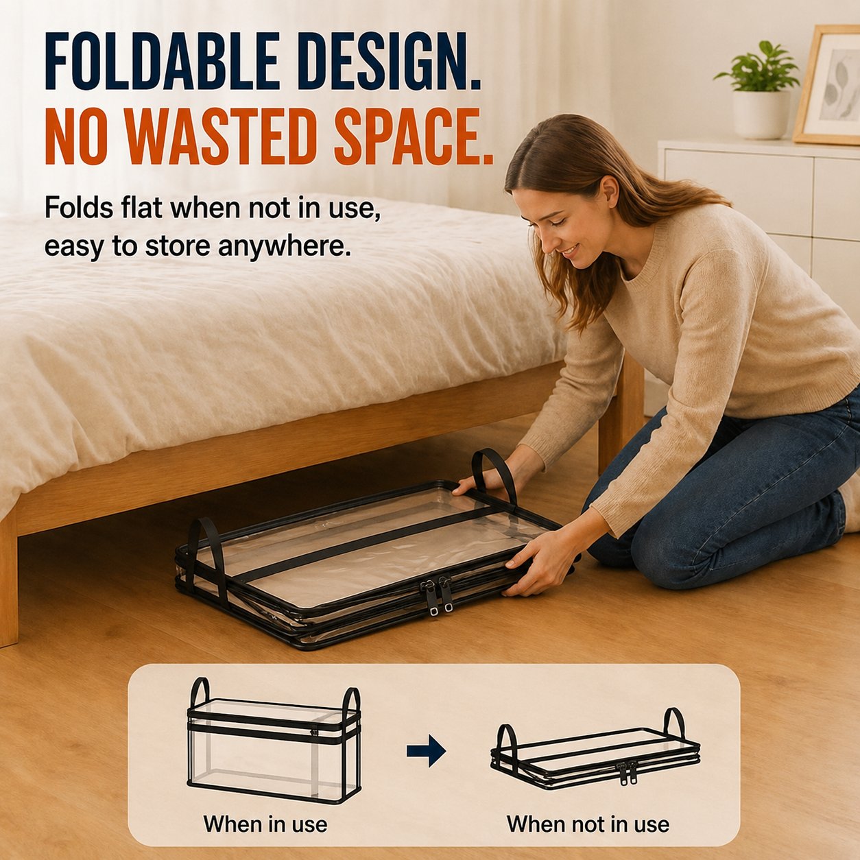 🔥Last Day 50% OFF📦Large Heavy-Duty Thick Plastic Clear Storage Bag for Clothes, Moving & Storage