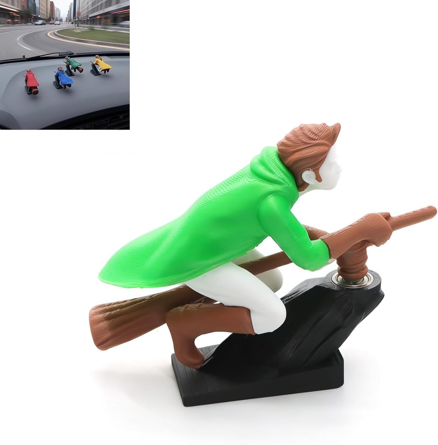 🔥HOT SALE 49% OFF🔥-🔮🚗Witch and Wizard Broomstick Dashboard Drift Ornaments