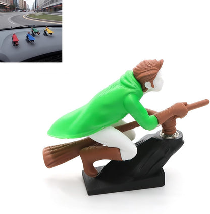🔥HOT SALE 49% OFF🔥-🔮🚗Witch and Wizard Broomstick Dashboard Drift Ornaments