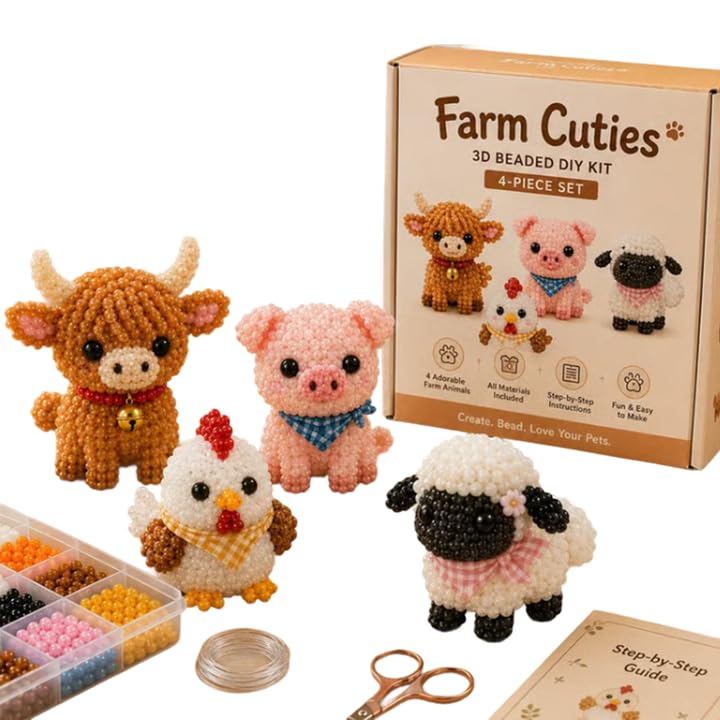 ✨ Tiny 3D Beaded Animal DIY Kit✨