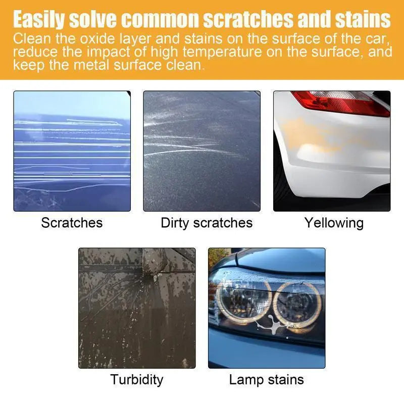 Premium Scratch Repair Wax,  Includes Wipe & Sponge for Vehicles