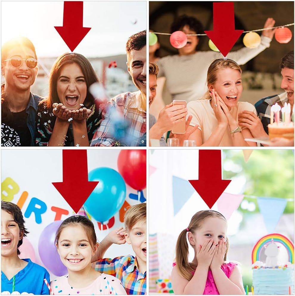 Red Arrow Locator Headband – Funny Gift for Girlfriend at Festivals or Crowds