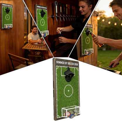 ⚽🔥 SUMMER OF SOCCER 2026 – Bottle Opener Soccer Field Shape 🍻🏆