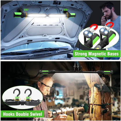 【FathersDayGift】2400LM USB Work Light Bar for Car Repair & Garage Use