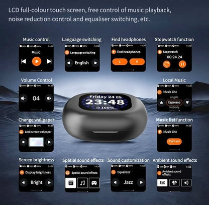 🔥Special Price $25.99 Only Today!!!⏰🔥True Powerful Bluetooth 5.4 Open Ear Earbuds, IPX5 Waterproof