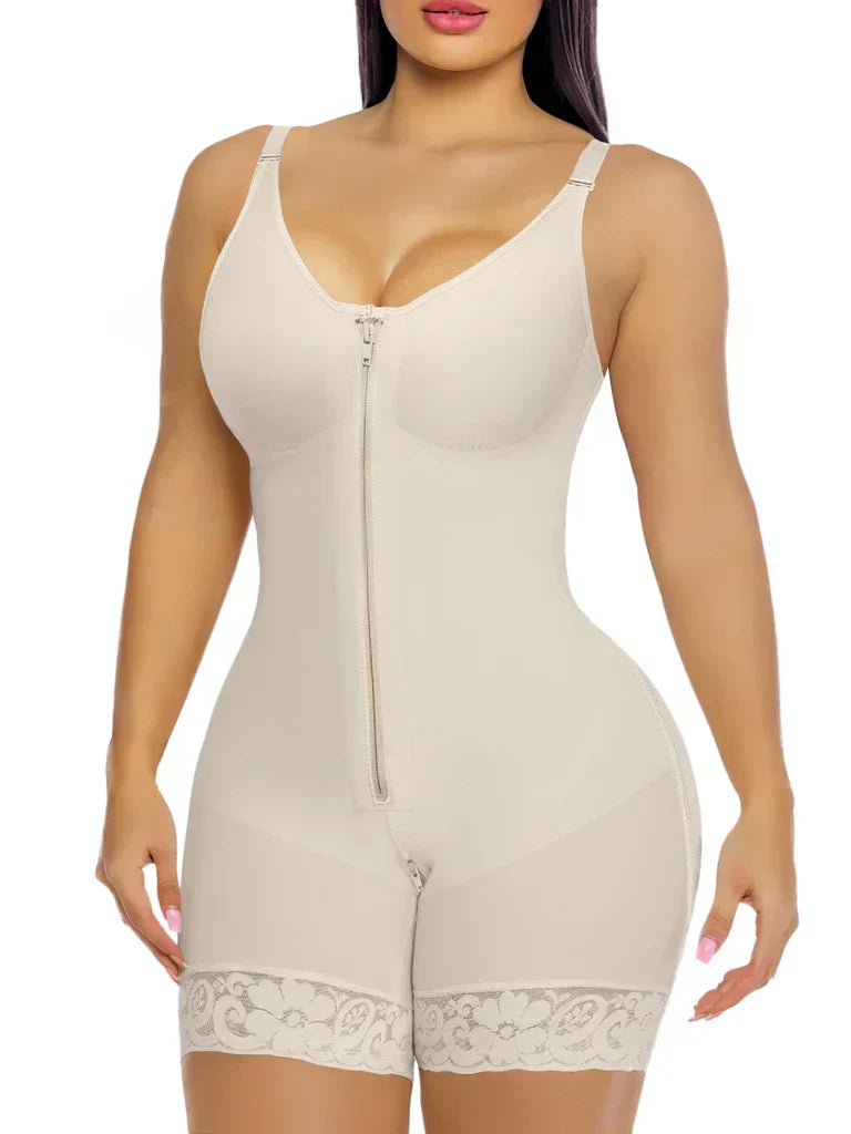 🔥LAST DAY SALE 40% OFF-🔥Shapewear for Women Tummy Control Butt Lifter Body Shaper with Zipper Crotch