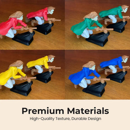 🔥HOT SALE 49% OFF🔥-🔮🚗Witch and Wizard Broomstick Dashboard Drift Ornaments