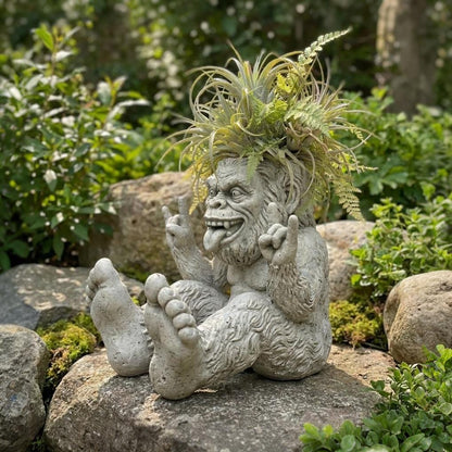 Bigfoot Garden Planter, Grumpy French Bulldog Planter