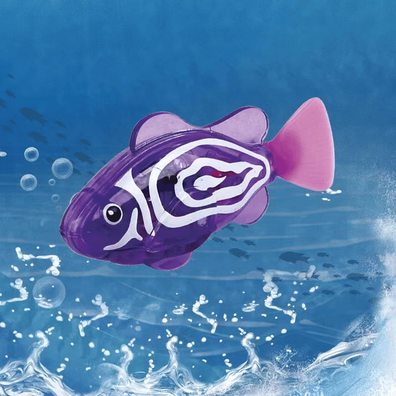 🐟Electronic Pet Fish Bath Toy | LED Light Up | Auto-Swimming Bath Toy