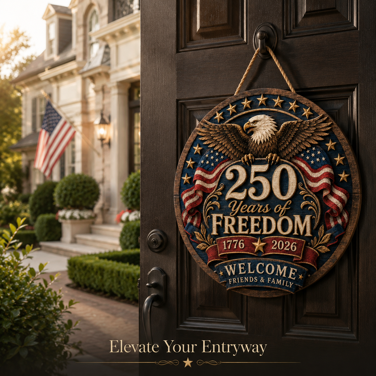 Freedom Eagle 250™ Welcome Sign Celebrating 250 Years of American Freedom (1776-2026)