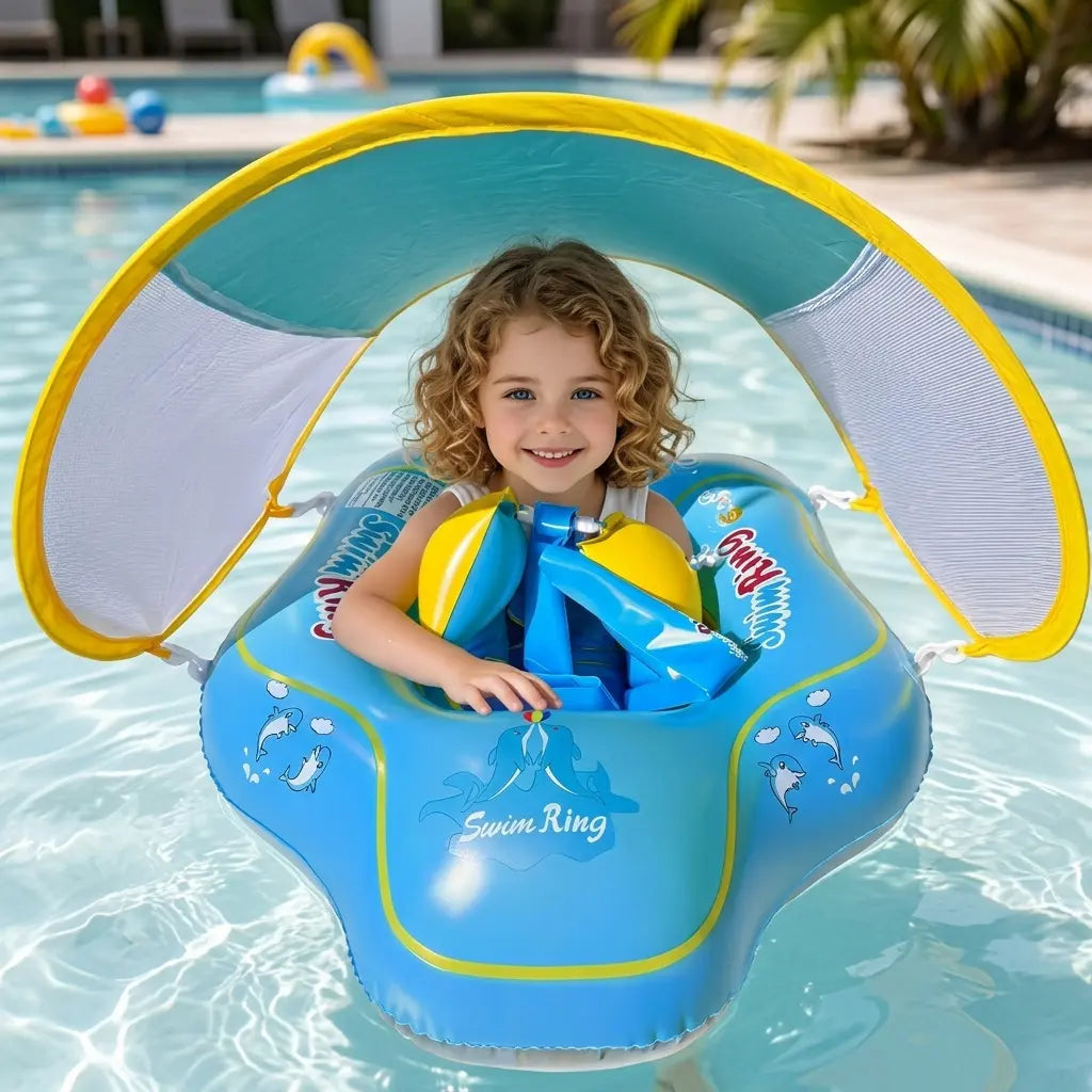 ☀️Inflatable Swim Ring with Canopy— JUST $39.99!✨