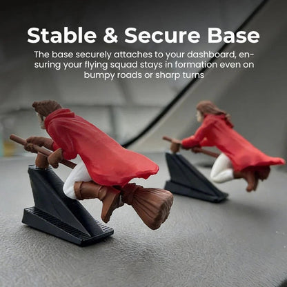 🔥HOT SALE 49% OFF🔥-🔮🚗Witch and Wizard Broomstick Dashboard Drift Ornaments