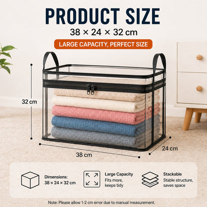 🔥Last Day 50% OFF📦Large Heavy-Duty Thick Plastic Clear Storage Bag for Clothes, Moving & Storage