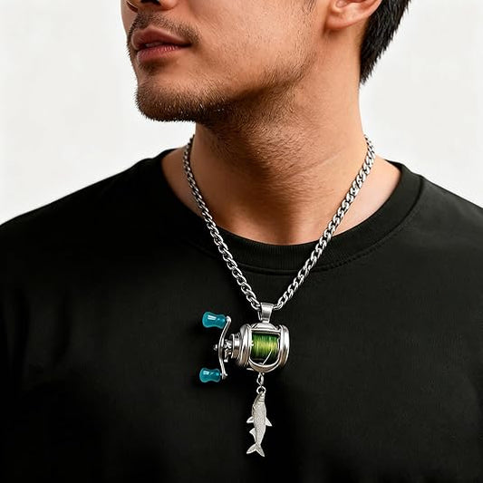 🔥HOT SALE 49% OFF - Fishing Reel Jewelry Set Stainless