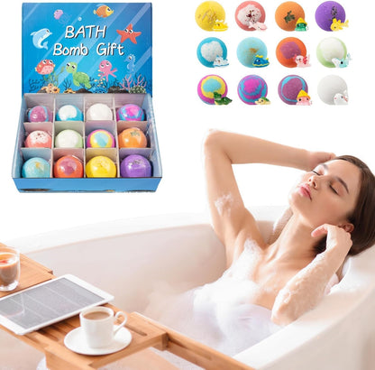 🔥2026 Spring special offer 49% off -12-Piece Bath Bomb Gift Set for Kids