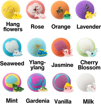 🔥2026 Spring special offer 49% off -12-Piece Bath Bomb Gift Set for Kids