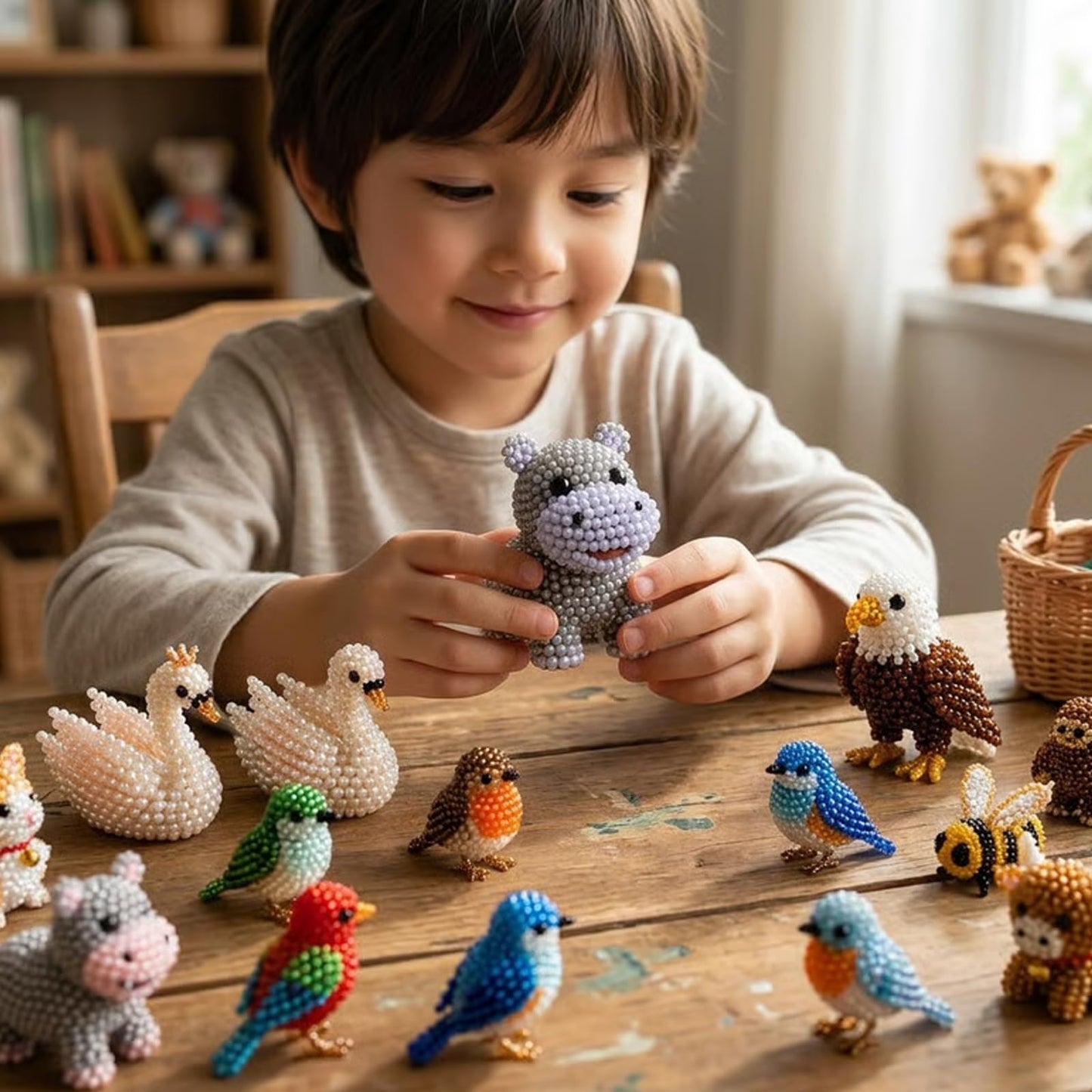 ✨ Tiny 3D Beaded Animal DIY Kit✨