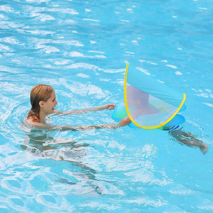 ☀️Inflatable Swim Ring with Canopy— JUST $39.99!✨