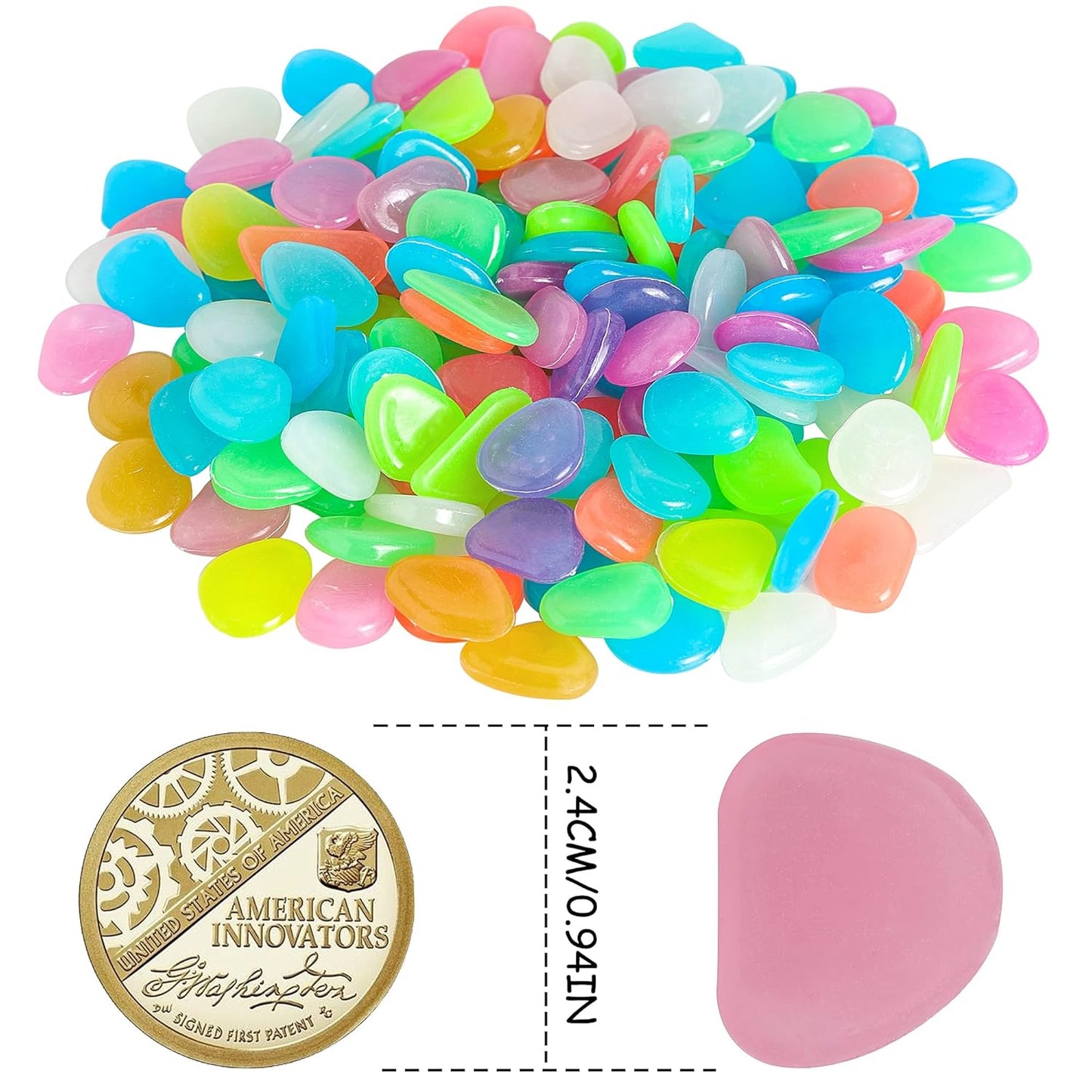 🌈Luminous Stones – Mixed Color Glow
