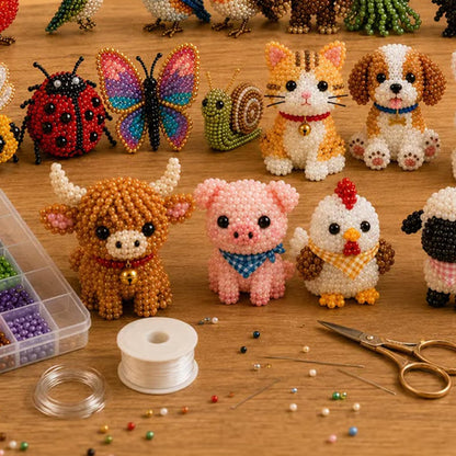 ✨ Tiny 3D Beaded Animal DIY Kit✨