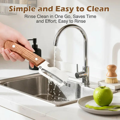 Stainless Peeler , High-Grade Durability, Clean, Precision Peeling + Bottle Opener