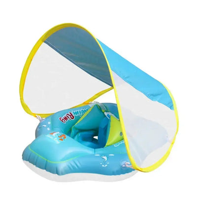 ☀️Inflatable Swim Ring with Canopy— JUST $39.99!✨