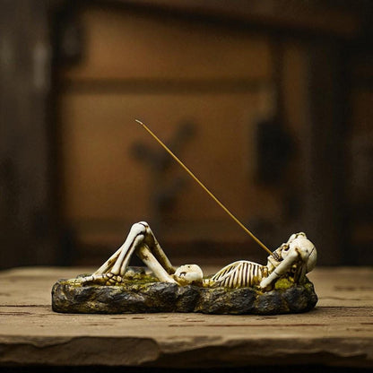 Skeleton Incense Burner: Spooky Gothic Halloween Decor