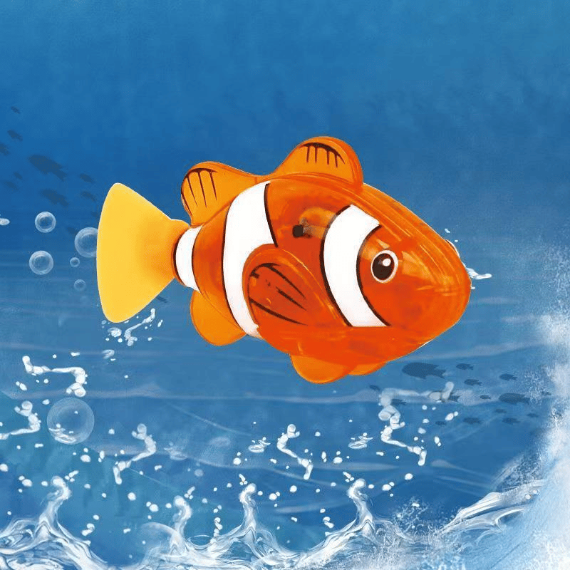 🐟Electronic Pet Fish Bath Toy | LED Light Up | Auto-Swimming Bath Toy