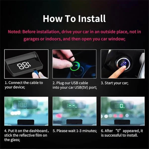 🔥HOT SALE 49% OFF🔥-🚗 Head-Up Display Car GPS Digital Speedometer