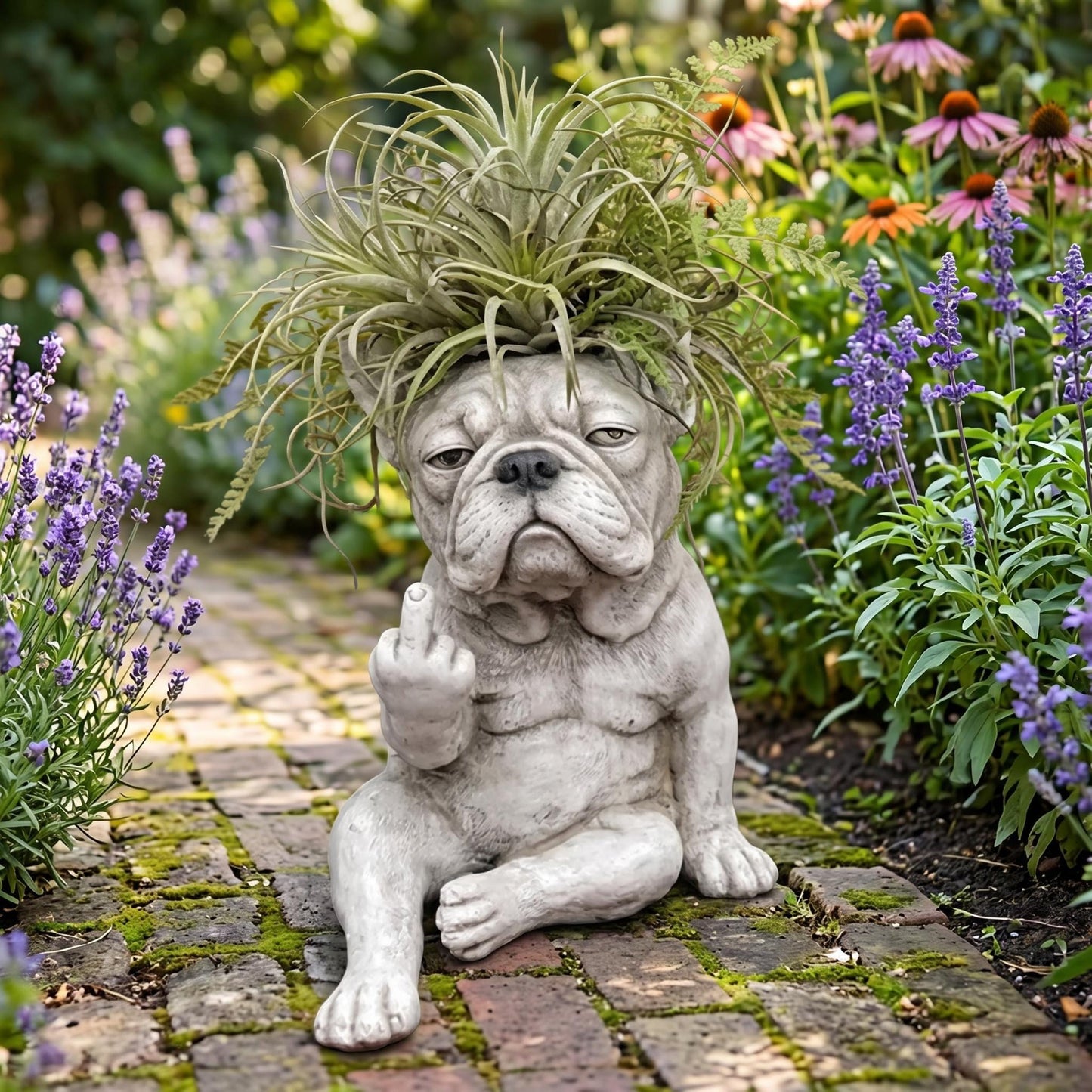 Bigfoot Garden Planter, Grumpy French Bulldog Planter