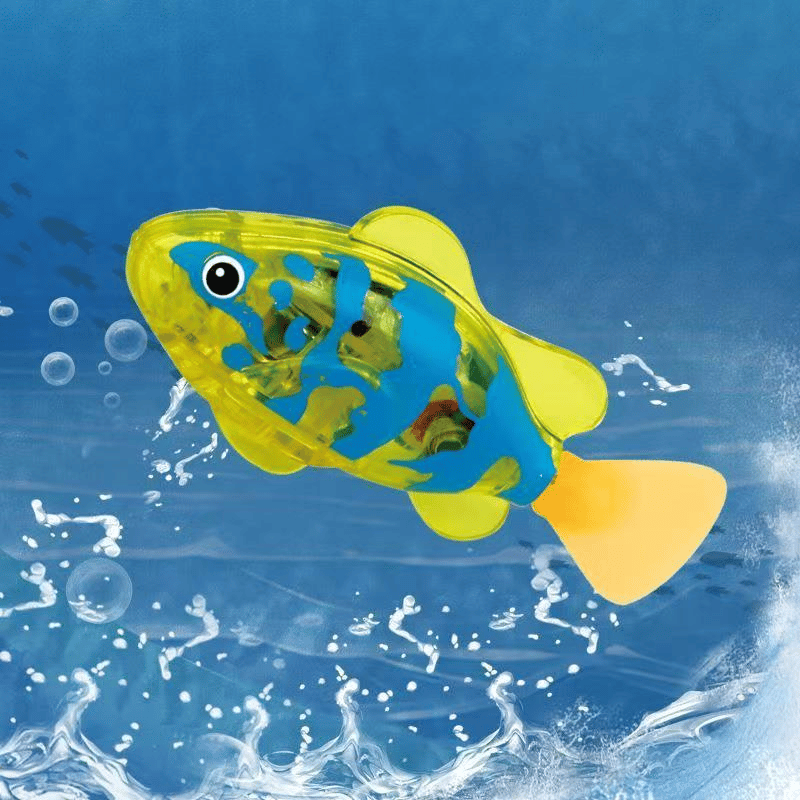 🐟Electronic Pet Fish Bath Toy | LED Light Up | Auto-Swimming Bath Toy