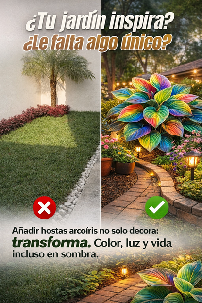 Last Day 49% OFF🔥 2 for 1: Multicoloured Rainbow Hostas Seeds