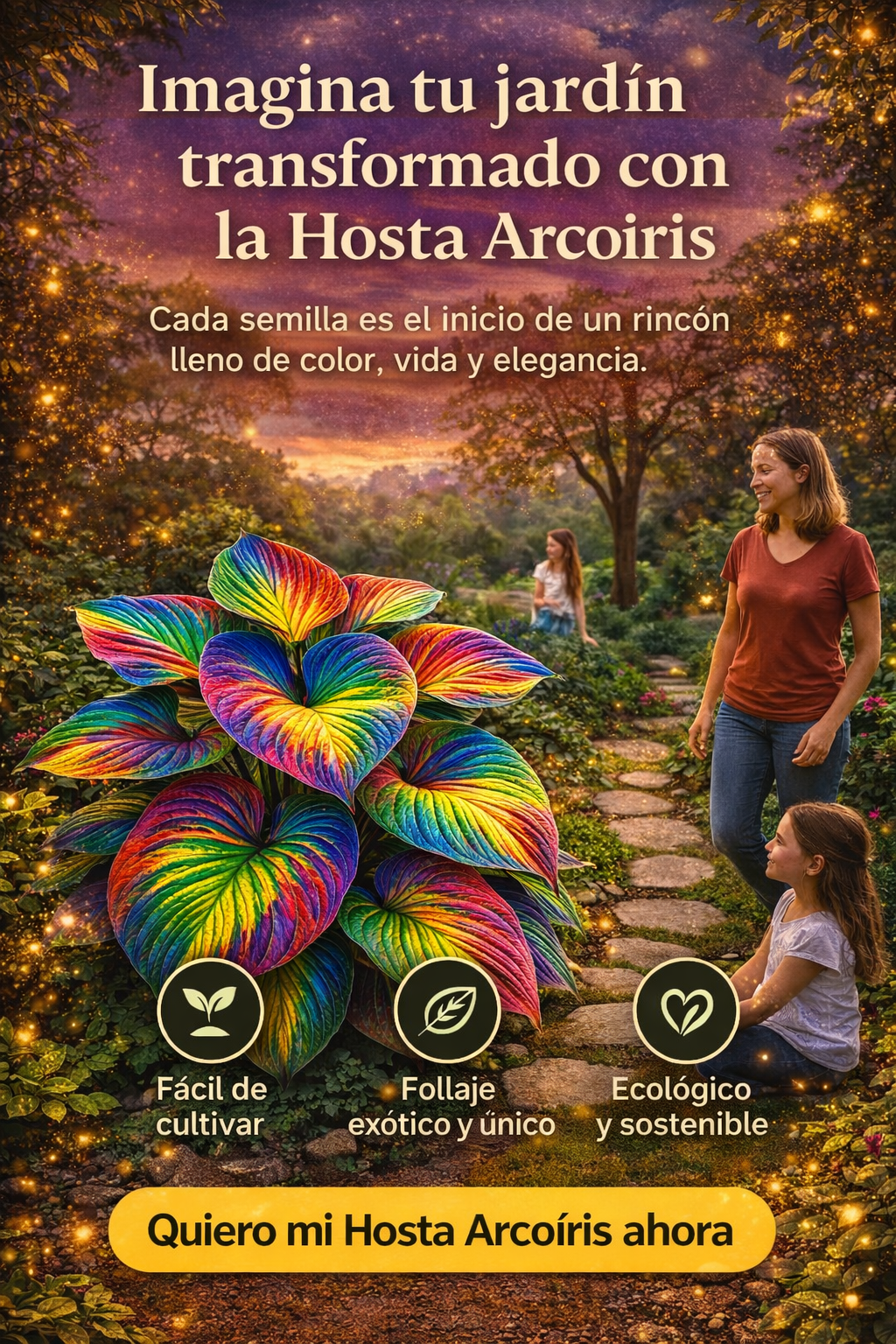 Last Day 49% OFF🔥 2 for 1: Multicoloured Rainbow Hostas Seeds