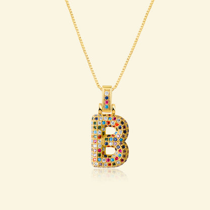 💖Limited time only - Colorful Bubble Letter Necklace✨