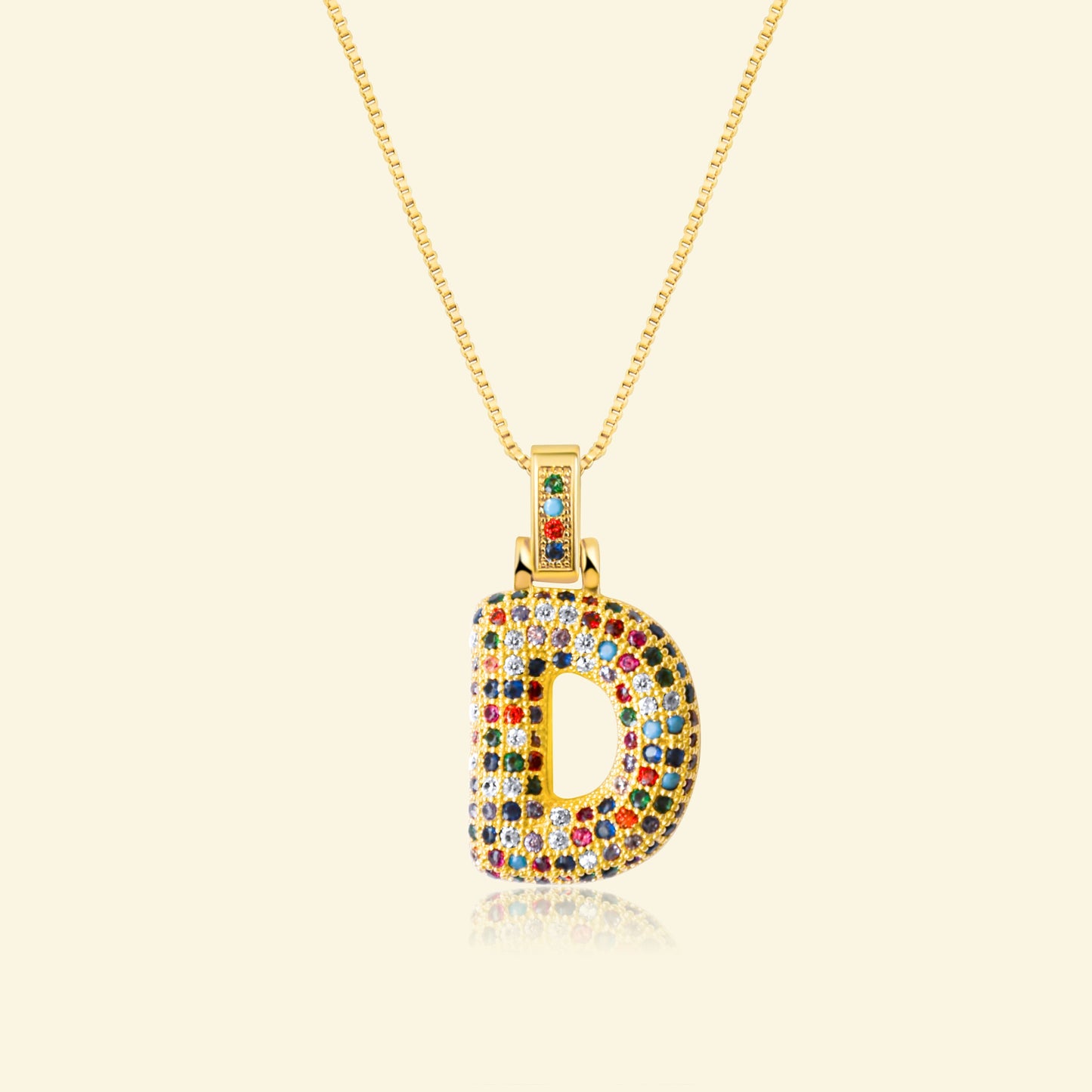 💖Limited time only - Colorful Bubble Letter Necklace✨