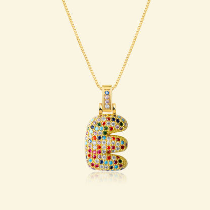 💖Limited time only - Colorful Bubble Letter Necklace✨
