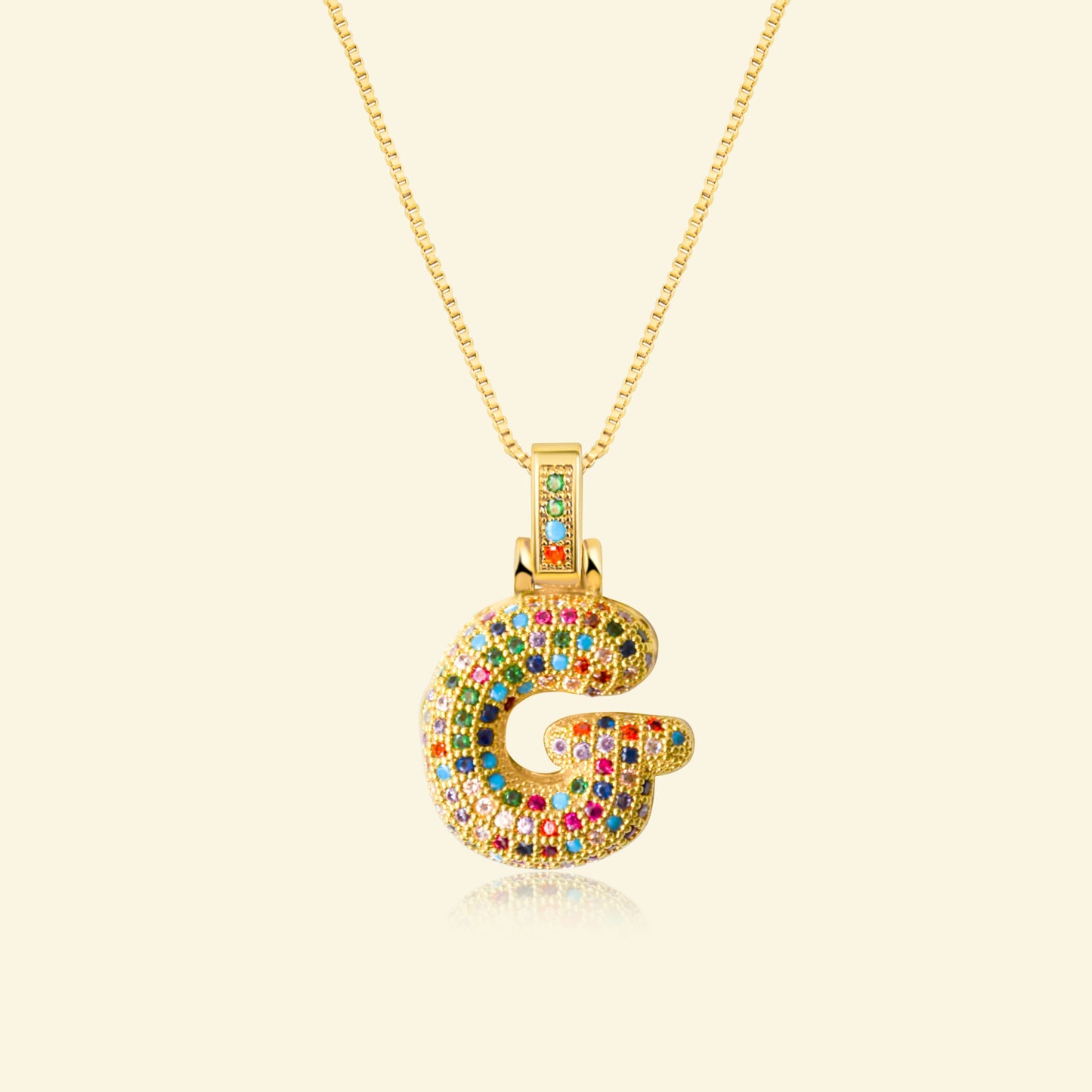 💖Limited time only - Colorful Bubble Letter Necklace✨