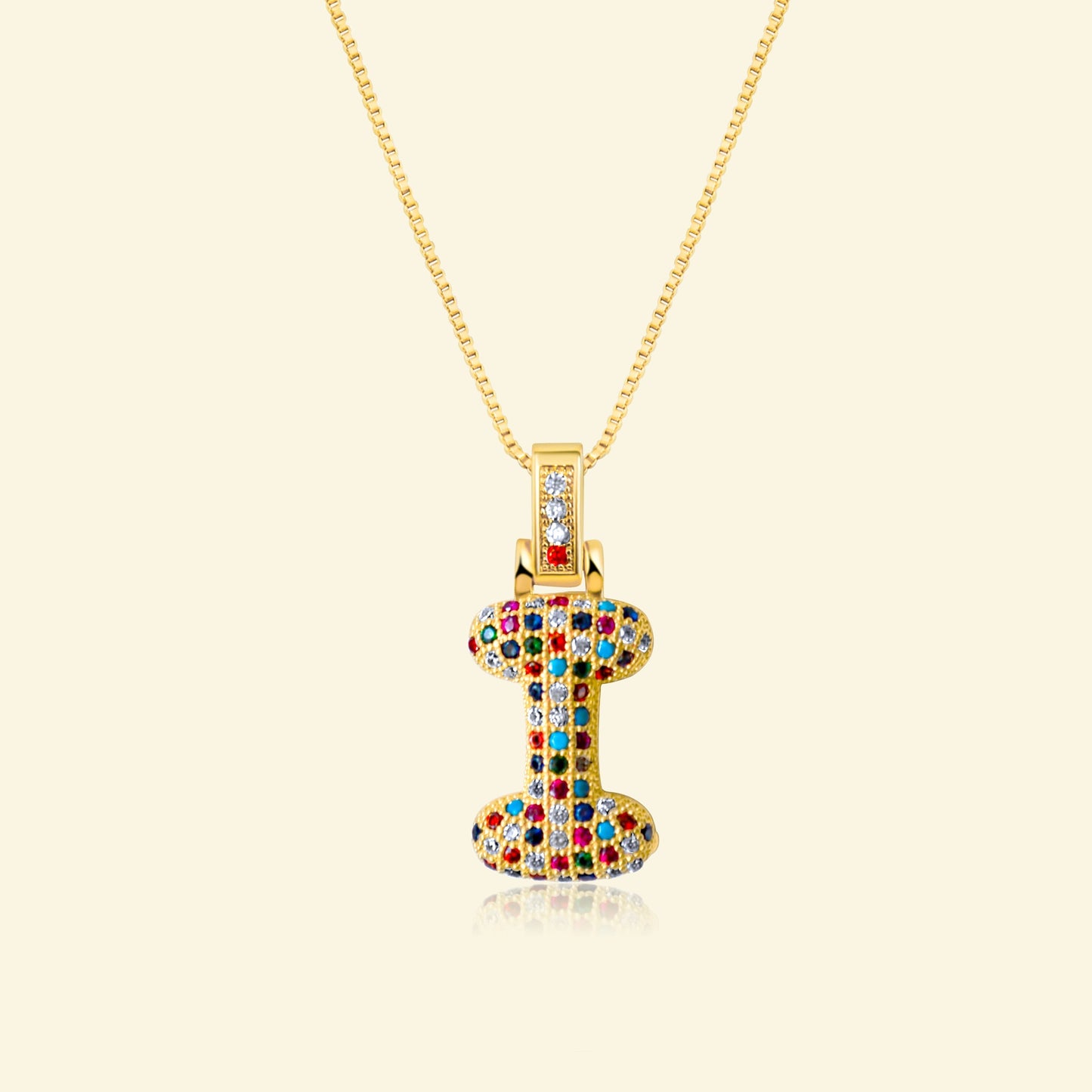 💖Limited time only - Colorful Bubble Letter Necklace✨