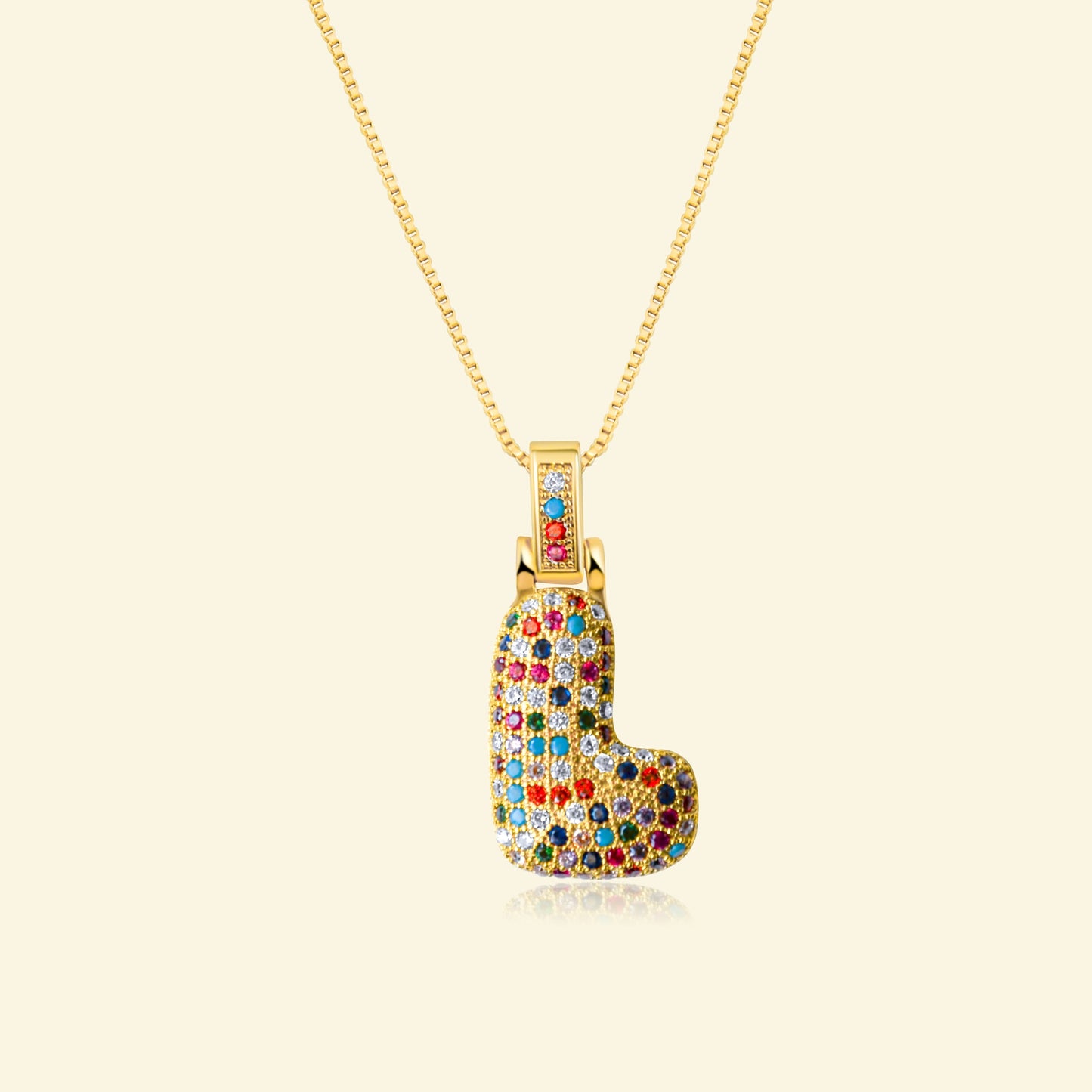 💖Limited time only - Colorful Bubble Letter Necklace✨