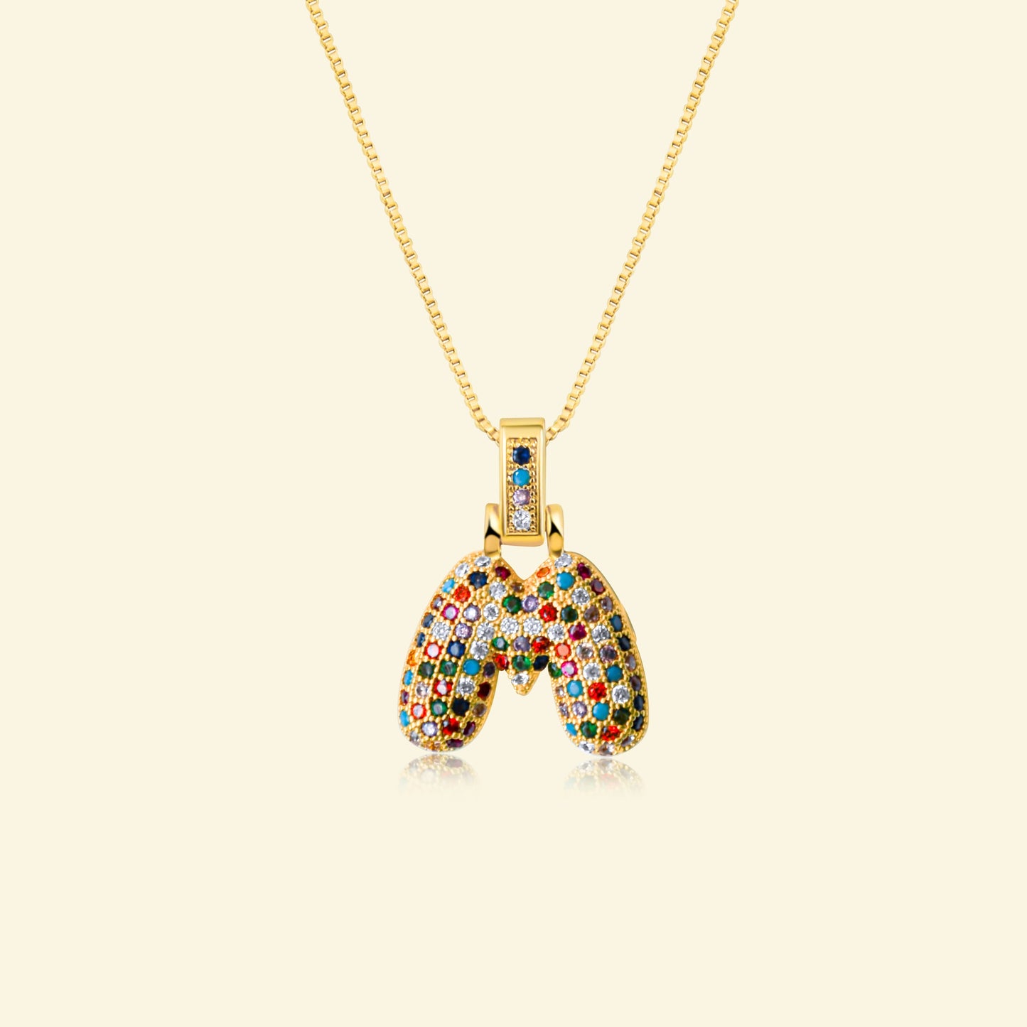 💖Limited time only - Colorful Bubble Letter Necklace✨