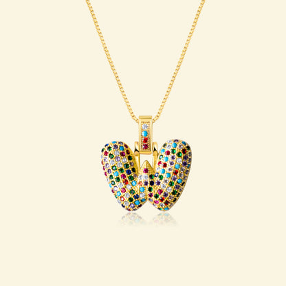 💖Limited time only - Colorful Bubble Letter Necklace✨