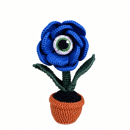 🔥Halloween Eye Flower, Amigurumi creepy plant decoration👀