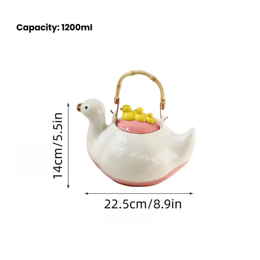 🦆 FLASH SALE: DUCK FAMILY CERAMIC TEAPOT — JUST $59.99! 🦆