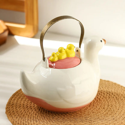 🦆 FLASH SALE: DUCK FAMILY CERAMIC TEAPOT — JUST $59.99! 🦆