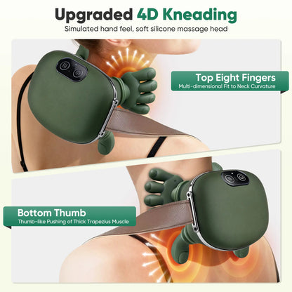 🎁 Holiday Special: 3D Kneading Heated Neck &amp; Shoulder Massage Pillow – Only $59.99!