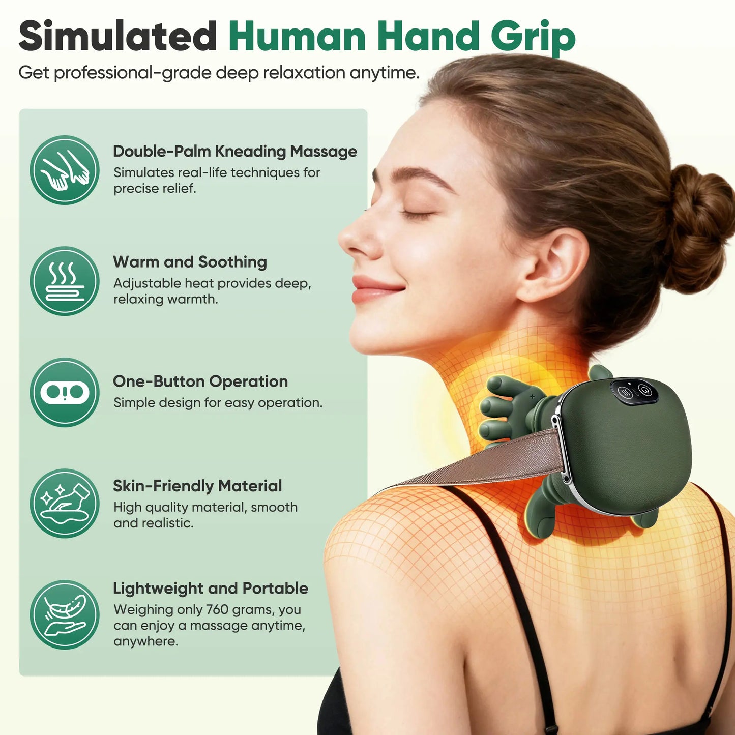 🎁 Holiday Special: 3D Kneading Heated Neck &amp; Shoulder Massage Pillow – Only $59.99!