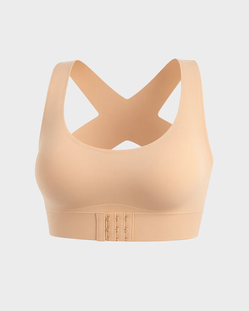 🔥2026 Spring special offer 49% off - Front Closure Cross-Back Wireless Posture Bra