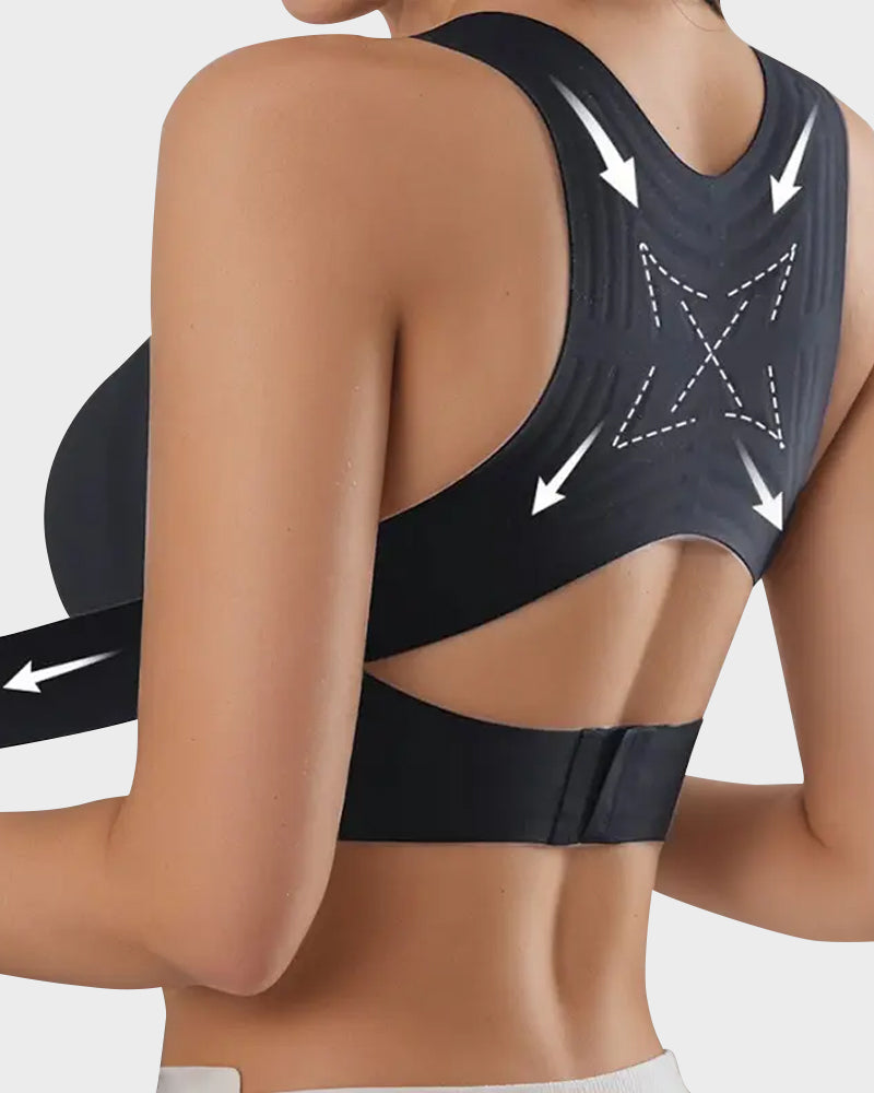 🔥2026 Spring special offer 49% off - Front Closure Cross-Back Wireless Posture Bra